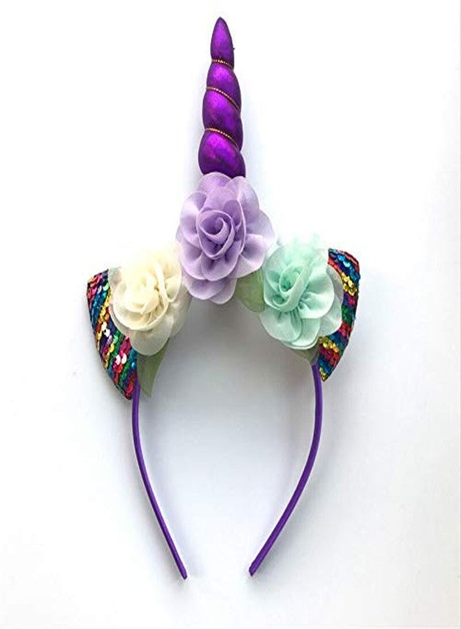 Infispace® Girl's Unicrn Theme Party Crown Headband (Multicolor) - Image 2